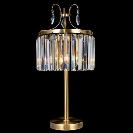 Citilux Инга CL335833 Настольная лампа хрустальная Бронза