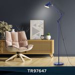 Светильник напольный с выключателем на проводе TR97647 BL синий E27 max 40W D120*1750