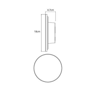 Фасадный светильник Arte Lamp NIMBO A3412AL-1BK, 1хLED