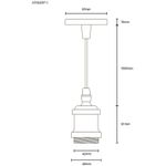 Подвесной светильник Arte Lamp ELECTRA A7002SP-1PB, 1хE27