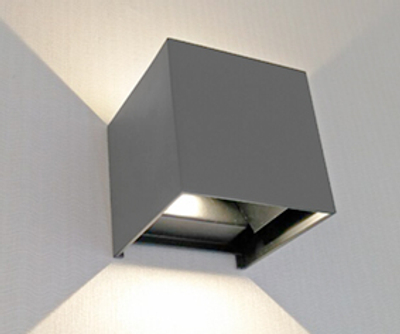 08585,16(3000K) Светильник Куб темно-серый w10*10 h10 Led 6W (3000K) IP65