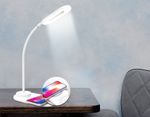 Светодиодная настольная лампа с беспроводной зарядкой DE588 WH белый LED 3000-6400K 3W