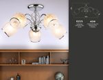 Подвесная люстра TR3188/5 CH/CL/FR хром/прозрачный/белый матовый E27/5 max 40W D600*285