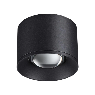358652 OVER NT21 444 черный Светильник накладной светодиодный IP20 LED 4000К 12W 220V PATERA