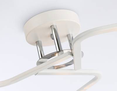 Светильник потолочный TR303217/3 WH/CH/SM белый/хром/дымчатый E27*3 max 60W D540*250