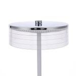 8252/1TL LEDIO LN25 393 серебро/белый/прозрачный, металл/акрил Настольная лампа LED 7W 400К 220V SATIANA