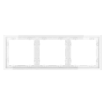 VLS100301 Рамка пластиковая VOLTUM S70 на 3 поста, (белый глянцевый). (ТМ Maytoni)