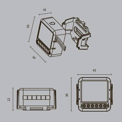Wi-Fi выключатель трехканальный MD003, MD003. TM Maytoni