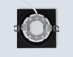 Светильник встраиваемый TN6609 BK черный IP44 GX53 max 15W 110*110*23