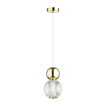 5008/7L L-VISION ODL23 573 золотой/прозрачный/металл/акрил Подвес LED 7W 4000K 350Лм CRYSTAL