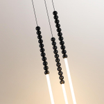 7149/33L HIGHTECH ODL26 221 светильник черный/акрилл/металл IP20 LED 32W 2200Лм 3500K 300° 220V MONELLA