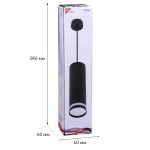 16001-0.9-001LD 200mm GU10 BK светильник точечный Reluce Technical, GU10х1