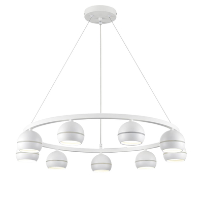 8254/9 COMFI LN26 246 белый металл Светильник подвесной LED GX53 8*7W 220V LUAZANA