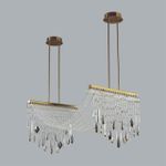 5420/48L HALL ODL_EX25 79 античная бронза/металл/стекло/хрусталь Люстра LED*48W 3000K 2239Лм AFINA