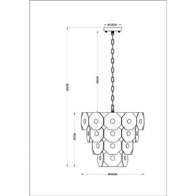 Подвесная люстра Arte Lamp LAMBRUSCO A4069LM-7AB, 7хE14