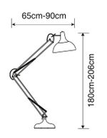 Торшер Arte Lamp GOLIATH A2487PN-1WH, 1хE27