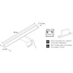 Подсветка для зеркал Arte Lamp STECCA A2737AP-1CC, 1хLED