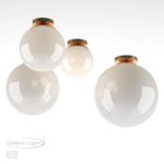 4248/1C HIGHTECH ODL21 395 золотист/металл/белый/акрил Потолочный светильник IP44 E27 LED max 9W BOSCO