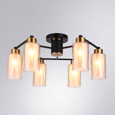 Потолочная люстра Arte Lamp LEO A7027PL-6BK, 6хE14