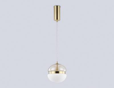 Светильник светодиодный подвесной LH11001 GD/FR золото/белый матовый 20W 3000K D180*200