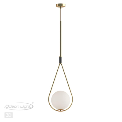4810/1A PENDANT ODL21 415 золтой/черный/белый Подвес E14 1*40W FLARI