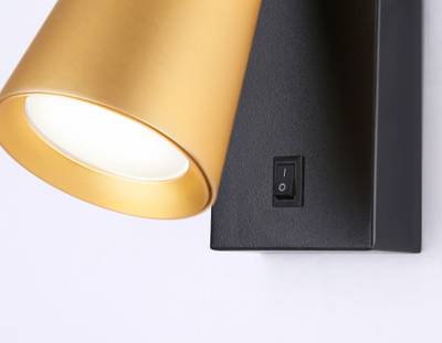 Светильник настенный TA13142 BK/GD черный/золото GU10 max 12W 140*60*90