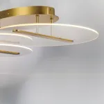 738053 Люстра ACRILE 33W LED 2691LM 120G ЗОЛОТО 3000K Lightstar