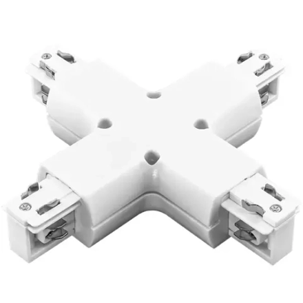 504146 Соединитель трековый трехфазный BARRA X-образный БЕЛЫЙ Lightstar