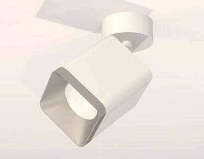 Комплект накладного поворотного светильника XM7812003 SWH/SSL белый песок/серебро песок MR16 GU5.3 (A2202, C7812, N7703)