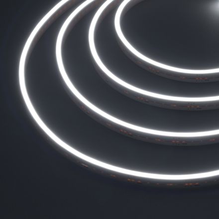 Герметичная лента MOONLIGHT-5000S-SIDE-2835-120-24V White (6х12mm, 10W, IP67) (Arlight, Вывод кабеля прямой)