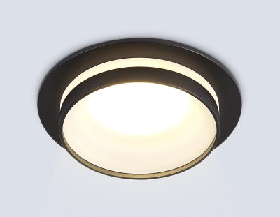 Светильник встраиваемый TN30708 BK черный GU5.3 D92*36