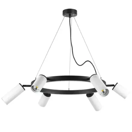 LR016363863 Люстра RULLO 6х50W GU10 ЧЕРНЫЙ (571016+214436-3+214486-3)