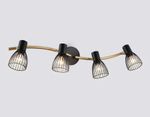 Светильник накладной TR8662/4 BK/GD черный/золото E14/4 max 60W 760*100*170