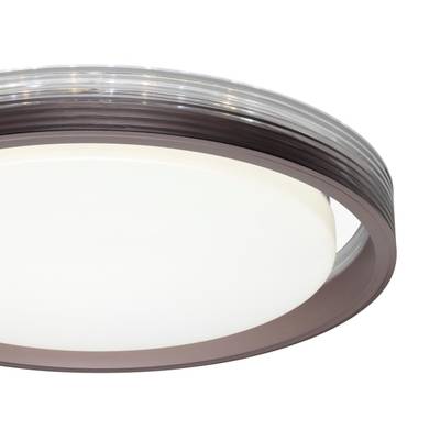 7698/DL MARON SN 94 Светильник пластик/кофе/прозрачный LED 48Вт 3000-6000K D475 IP43 пульт ДУ MEDEN