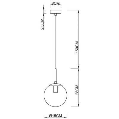 Подвесной светильник Arte Lamp VOLARE A1565SP-1PB, 1хE14