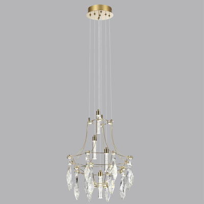 7000/35L CLASSIC ODL_EX25 069 Подвесной светильник металл/хрусталь/нерж сталь IP20 LED 35W 4000K 220-240V FLAMENCO