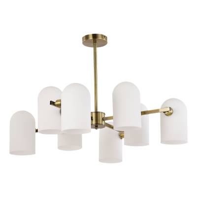 SLE1047-302-08 Люстра потолочная Бронза/Молочно-белый E14 8*40W