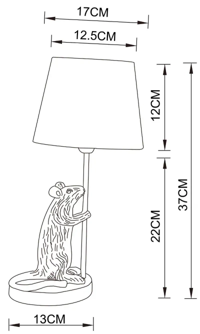 Декоративная настольная лампа Arte Lamp GUSTAV A4420LT-1WH, 1хE14
