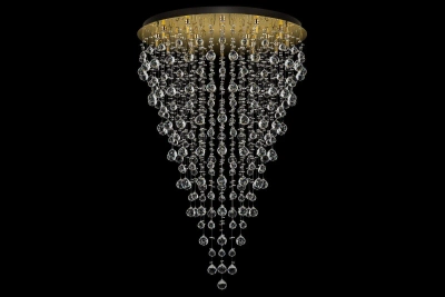 Подвесная хрустальная люстра Arti Lampadari Flusso H 1.4.80.615 G
