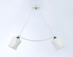 Светильник подвесной TR303154/2 WH/CH/FR белый/хром/белый матовый E27/2 max 40W 640*115*410