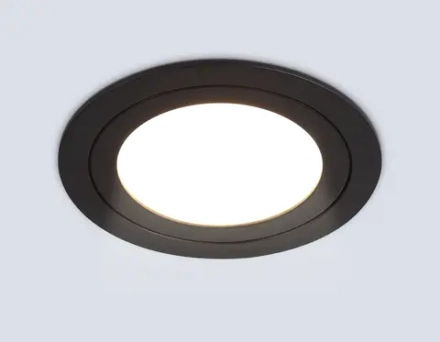 Светильник встраиваемый TN6604 BK черный IP44 GX53 max 15W D110*23