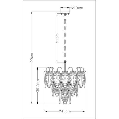 Подвесная люстра Arte Lamp EVIE A4052LM-6SG, 6хE14