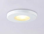 Светильник встраиваемый IP44 с высокой степенью пылевлагозащиты TN1180 WH белый IP44 GU5.3 D85*34