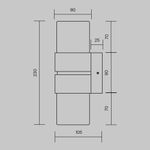 Настенный светильник (бра) Torris 3000К 12Вт MOD505WL-L12BS3K. TM Maytoni