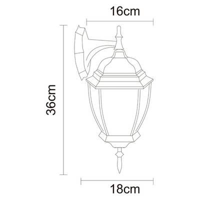 Уличный настенный светильник Arte Lamp PEGASUS A3152AL-1WG, 1хE27