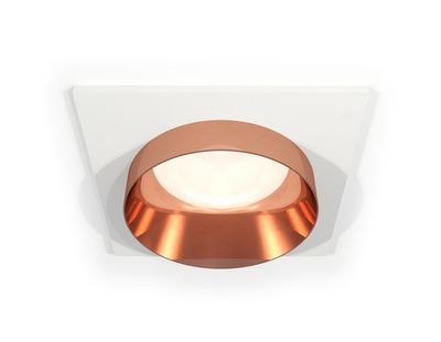 Комплект встраиваемого светильника XC6520025 SWH/PPG белый песок/золото розовое полированное MR16 GU5.3 (C6520, N6135)