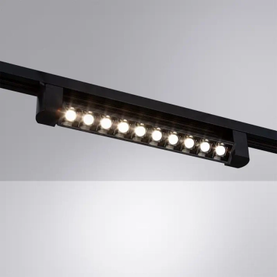 Трековый светильник Arte Lamp FLASH A4575PL-1BK, 1хLED