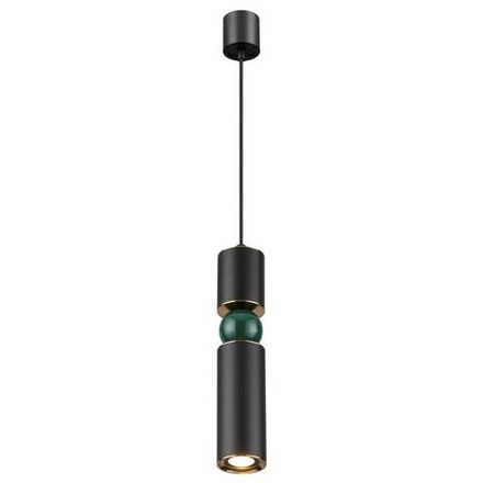 4075/5L L-VISION ODL19 475 черный/золото/зеленый Подвес GU10 1*5W SAKRA