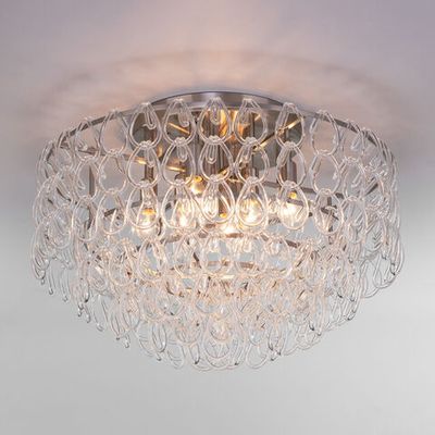 Умный потолочный светильник с фактурным стеклом 380/8