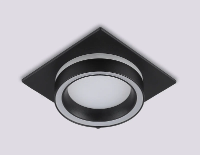Светильник встраиваемый TN52422 BK/FR черный/белый матовый GX53 max 12W 105*105*45